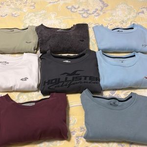 Mens Hollister Shirt Lot -Med 8 in total